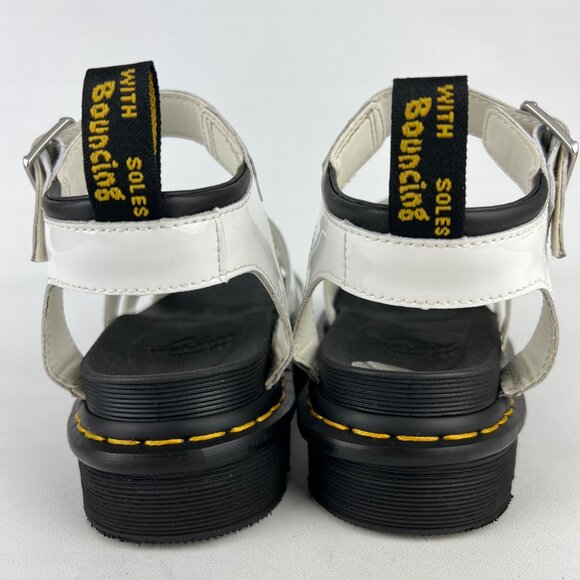 Dr Martens Womens Blaire White Patent Leather Strap Sandals Platform size 7 - Picture 6 of 16